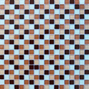 Мозаика Louis Valentino Стекло микс LV-XJY1504 коричневый мелкий 30х30 см