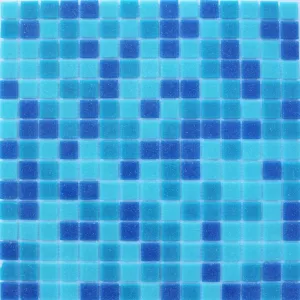 Мозаика Louis Valentino Стекло микс LV-MC107 голубой 32,7х32,7 см