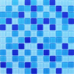 Мозаика Louis Valentino Стекло микс MA 9402-1 светло-голубой 30х30 см