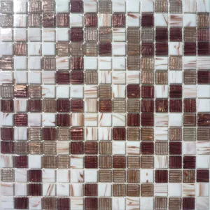 Мозаика Louis Valentino Стекло микс LV-SP03/04/05 перламутр коричневый 32,7х32,7 см